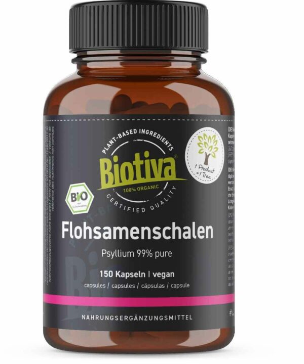 Biotiva Flohsamenschalen Kapseln Bio