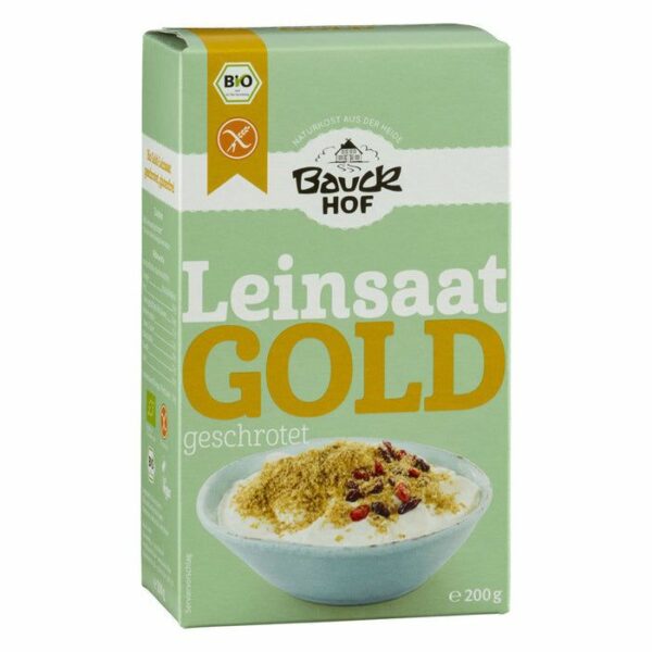 Leinsaat Gold geschrotet