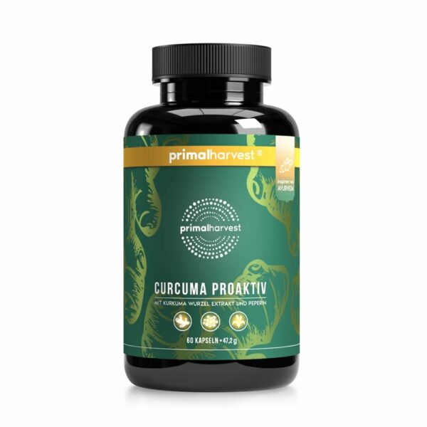 Curcuma Proactive mit Curcumin und BioPerine von Primal Harvest®