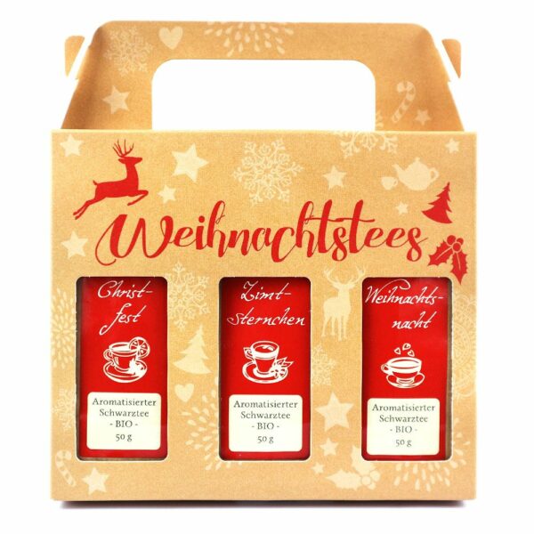 Aromatisierter Schwarztee 3er Set BIO-Weihnachtstee