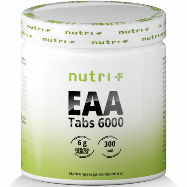 Nutri+ Vegan Sports EAA Mega Tabs - alle Essentiellen Aminosäuren immer dabei