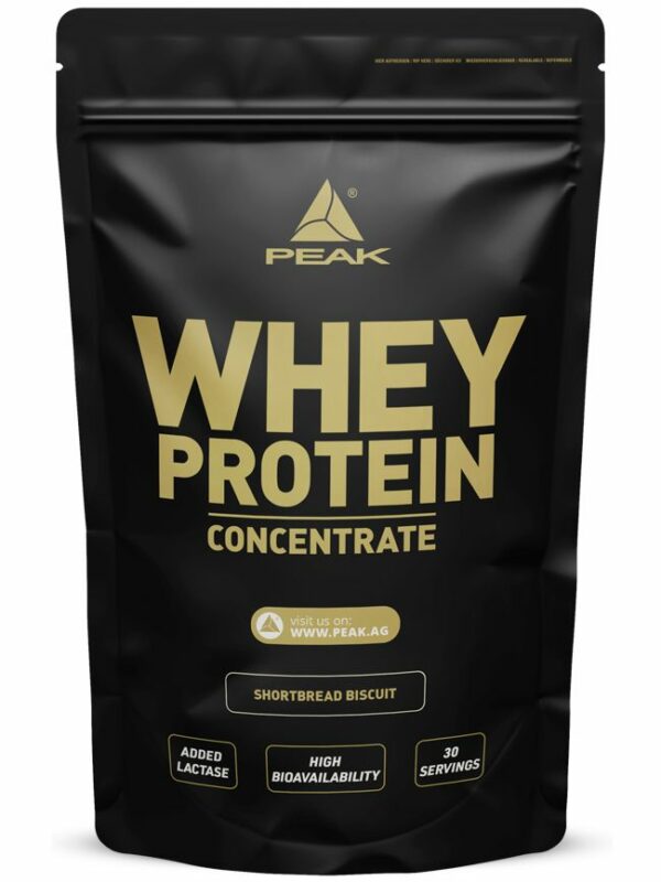 Peak Whey Protein Concentrat - Geschmack Butter Biscuit (Shortbread)