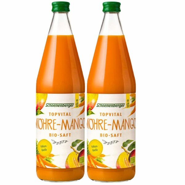 Schoenenberger TopVital Möhre-Mango Bio-Saft