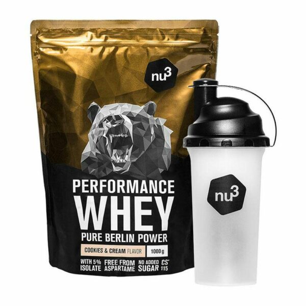 nu3 Performance Whey Cookies-Cream + nu3 Shaker