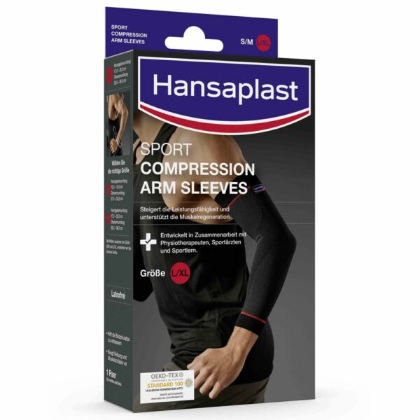 Hansaplast Sport Compression Wear Arm Sleeves Gr L/Xl