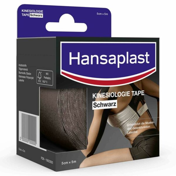 Hansaplast Kinesiologie Tape Schwarz