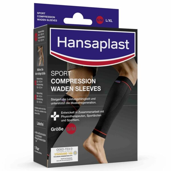 Hansaplast Sport Compression Wear Waden Sleeves Gr S/M