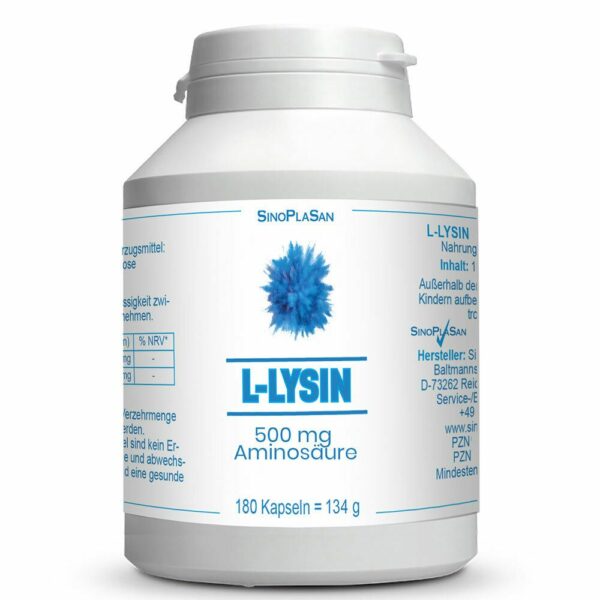 L-Lysin 500 mg Aminosäure