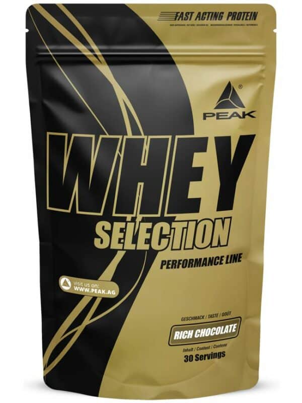 Peak Whey Selection - Geschmack Rich Chocolate