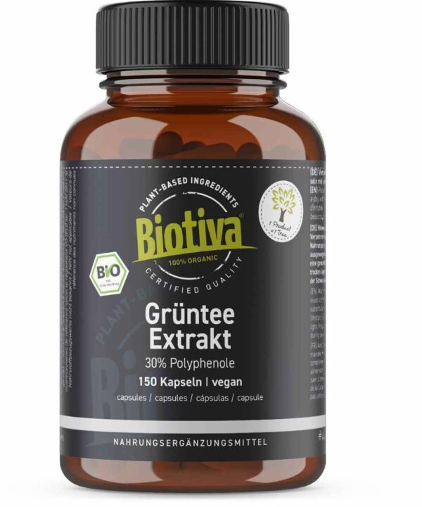 Biotiva Grüntee Extrakt Kapseln Bio