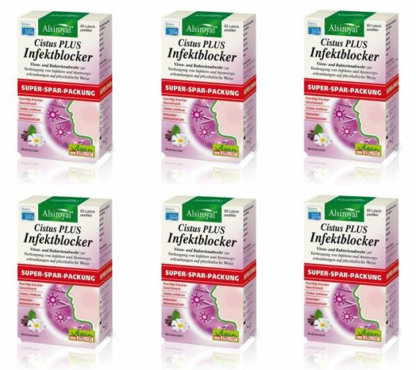 6x Alsiroyal Cistus Plus Infektblocker Doppelpack 6x60 Tabletten