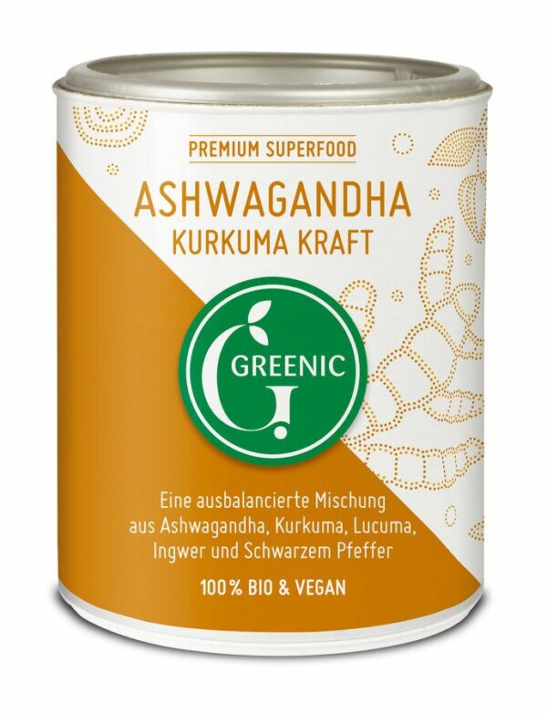 Greenic Ashwagandha Kurkuma Trinkpulver